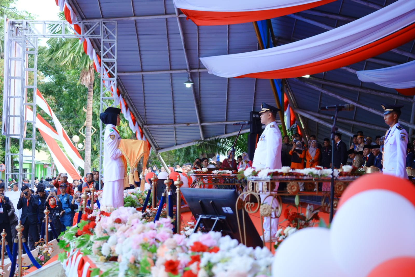 Upacara HUT ke-80 RI di Pangkep Berlangsung Khidmat, Ditutup dengan Ziarah ke TMP Bungoro